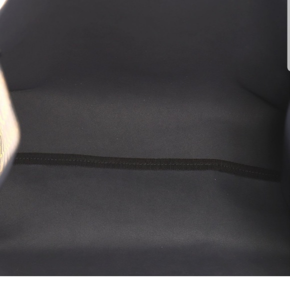 GUCCI Open Travel Tote Bag Navy Blue Gold rare - Picture 5 of 8